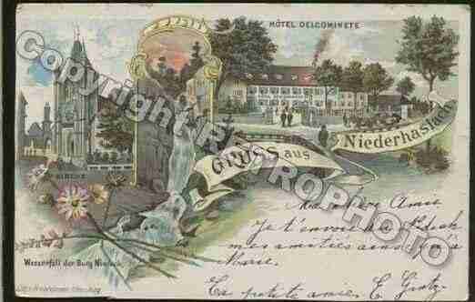 Ville de NIEDERHASLACH Carte postale ancienne