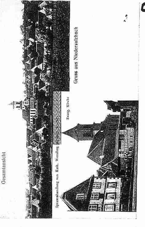Ville de NIEDERSOULTZBACH Carte postale ancienne