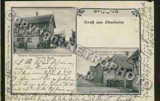 Ville de OBENHEIM Carte postale ancienne