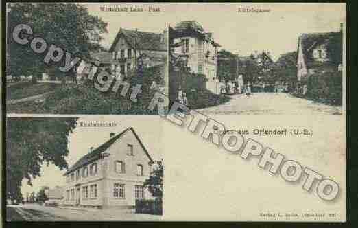 Ville de OFFENDORF Carte postale ancienne