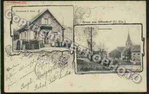 Ville de OFFENDORF Carte postale ancienne