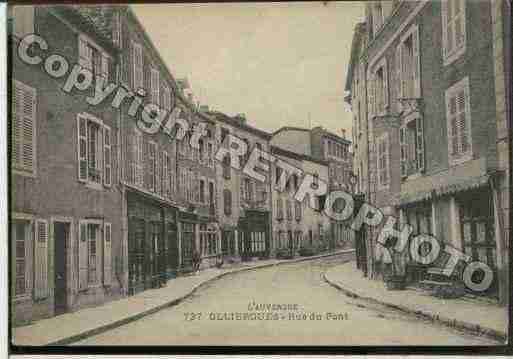 Ville de OLLIERGUES Carte postale ancienne