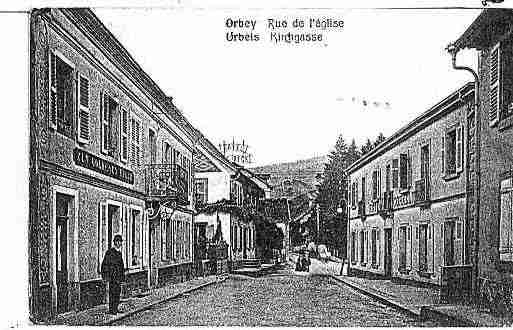 Ville de ORBEY Carte postale ancienne