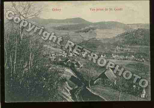 Ville de ORBEY Carte postale ancienne