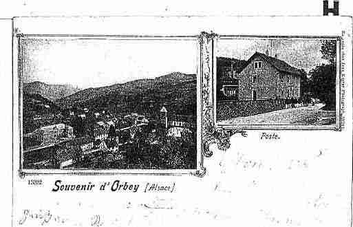 Ville de ORBEY Carte postale ancienne