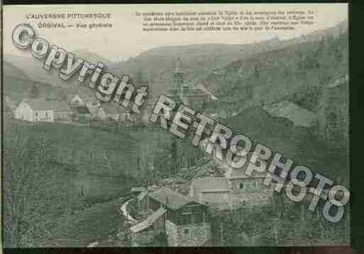 Ville de ORCIVAL Carte postale ancienne Ville de ORCIVAL Carte postale ancienne