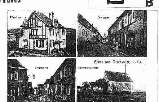 Ville de ORSCHWIHR Carte postale ancienne