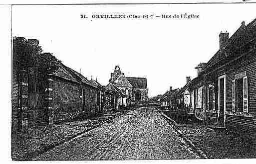 Ville de ORVILLERSSOREL Carte postale ancienne