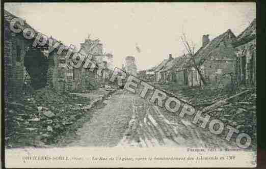 Ville de ORVILLERSSOREL Carte postale ancienne