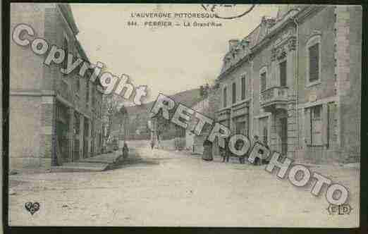 Ville de PERRIER Carte postale ancienne