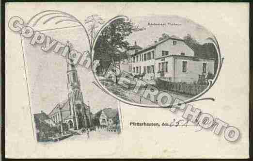 Ville de PFETTERHOUSE Carte postale ancienne
