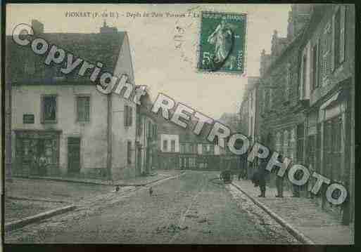 Ville de PIONSAT Carte postale ancienne