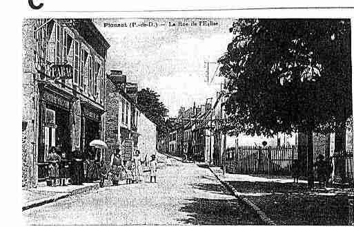 Ville de PIONSAT Carte postale ancienne