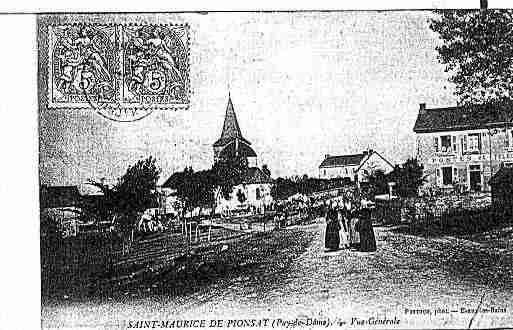 Ville de PIONSAT Carte postale ancienne