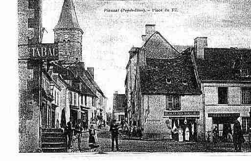 Ville de PIONSAT Carte postale ancienne