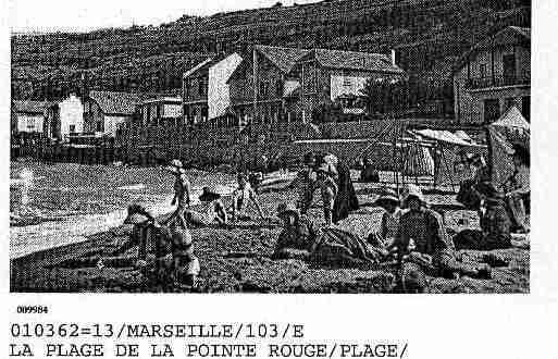 Ville de PLAGE Carte postale ancienne
