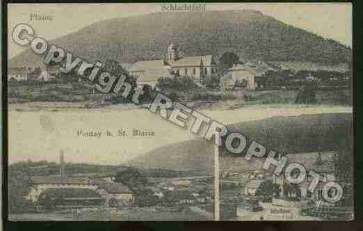 Ville de PLAINE Carte postale ancienne