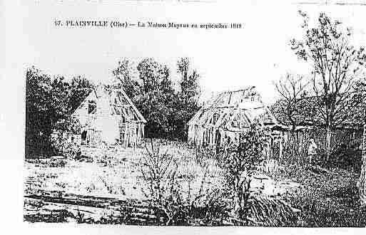 Ville de PLAINVILLE Carte postale ancienne