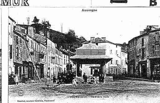 Ville de PONTAUMUR Carte postale ancienne