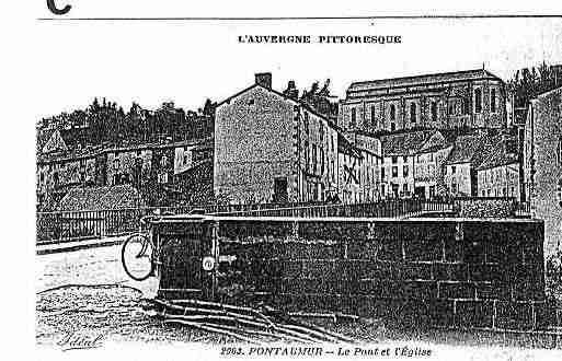 Ville de PONTAUMUR Carte postale ancienne