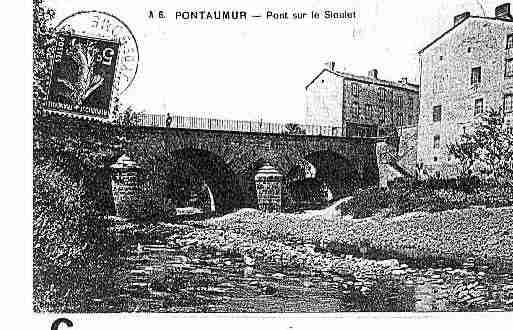 Ville de PONTAUMUR Carte postale ancienne