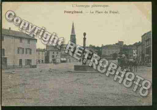 Ville de PONTGIBAUD Carte postale ancienne