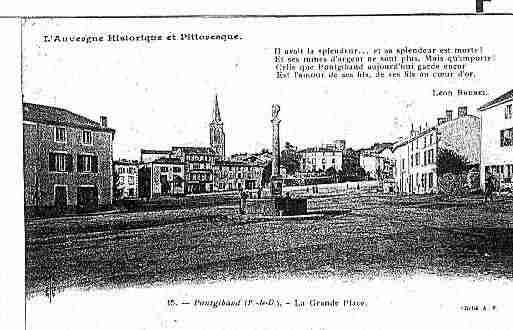 Ville de PONTGIBAUD Carte postale ancienne