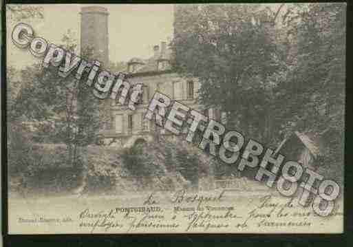 Ville de PONTGIBAUD Carte postale ancienne  Ville de PONTGIBAUD Carte postale ancienne