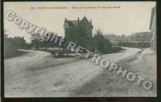 Ville de PONTL\'EVEQUE Carte postale ancienne