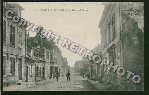 Ville de PONTL\'EVEQUE Carte postale ancienne