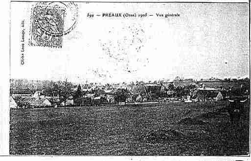 Ville de PREAUXDUPERCHE Carte postale ancienne