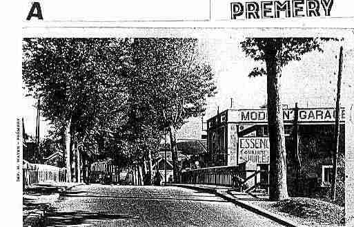 Ville de PREMERY Carte postale ancienne