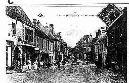Ville de PREMERY Carte postale ancienne