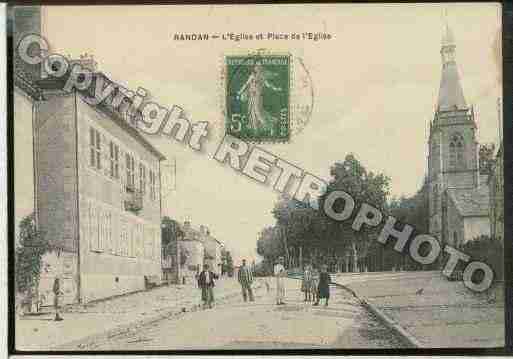 Ville de RANDAN Carte postale ancienne