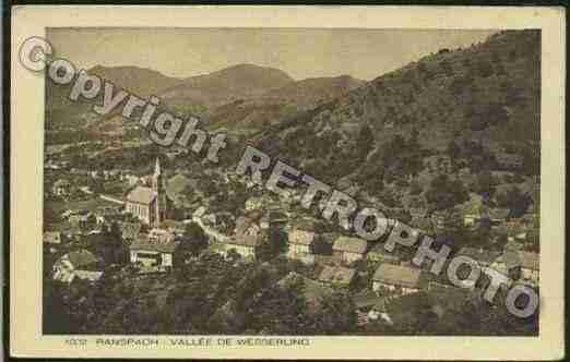 Ville de RANSPACHLEHAUT Carte postale ancienne