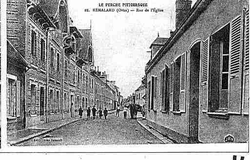 Ville de REMALARD Carte postale ancienne