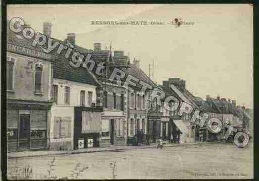 Ville de RESSONSSURMATZ Carte postale ancienne