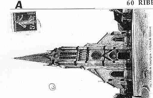 Ville de RIBECOURTDRESLINCOURT Carte postale ancienne