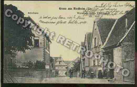 Ville de RIEDHEIM Carte postale ancienne