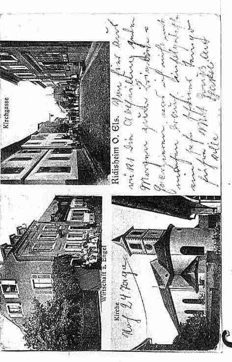 Ville de RIEDISHEIM Carte postale ancienne