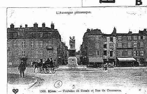 Ville de RIOM Carte postale ancienne