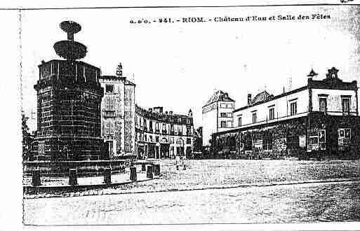 Ville de RIOM Carte postale ancienne