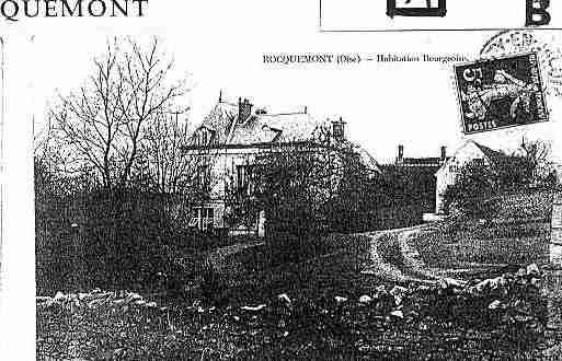 Ville de ROCQUEMONT Carte postale ancienne