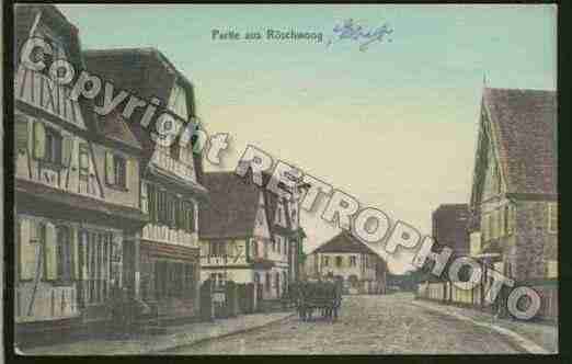 Ville de ROESCHWOOG Carte postale ancienne