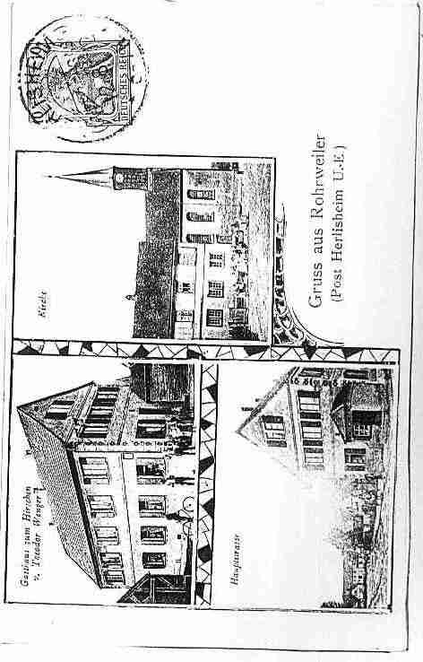 Ville de ROHRWILLER Carte postale ancienne