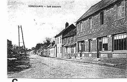 Ville de ROMESCAMPS Carte postale ancienne