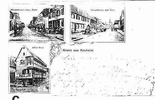 Ville de ROSHEIM Carte postale ancienne