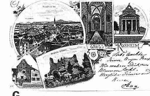 Ville de ROSHEIM Carte postale ancienne