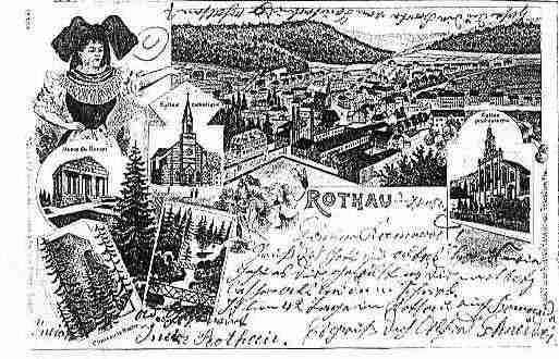 Ville de ROTHAU Carte postale ancienne