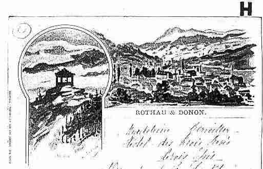 Ville de ROTHAU Carte postale ancienne